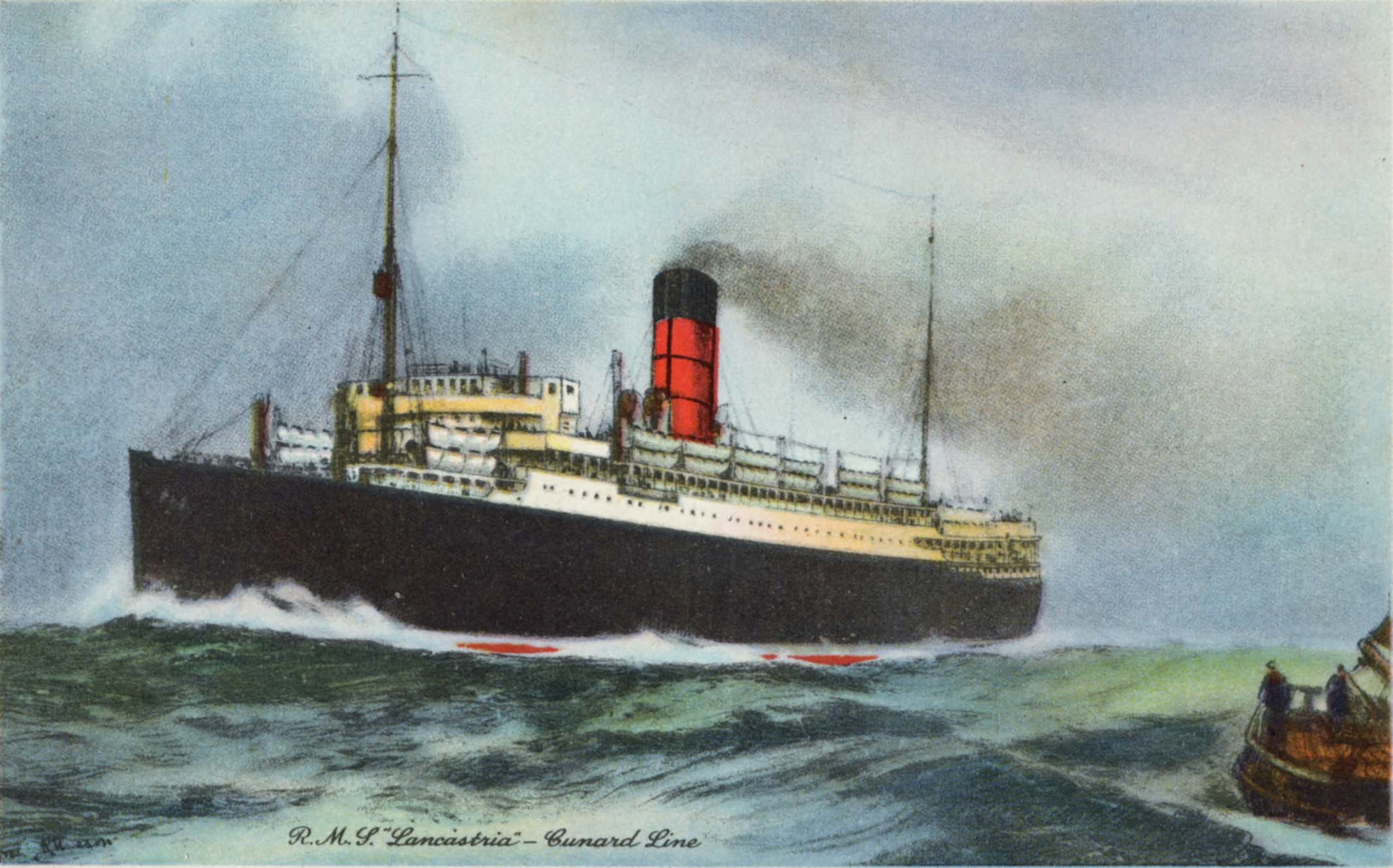 Lancastria Postcard
